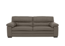 World of Leather - Cozee 3 Seater Pure Premium Leather Sofa - Elephant