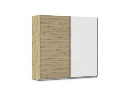 Rauch - Freja 226cm 2 Door Sliding Two Toned Wardrobe - Alpine White