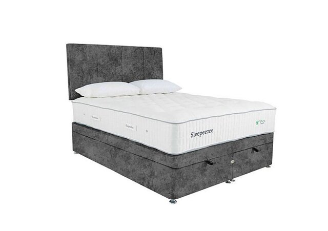 Sleepeezee - Natural Touch 3000 End Ottoman Divan Set - Small Double - Daytona Grey