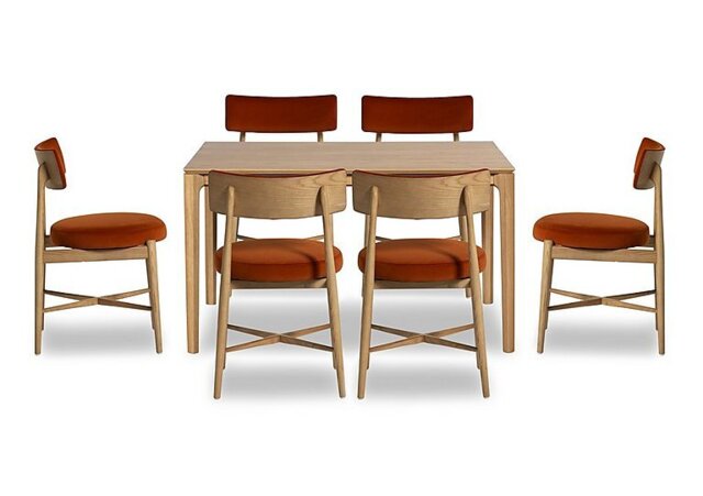 G Plan - Winchester Rectangular Extending Dining Table 6 Chairs
