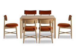 G Plan - Winchester Rectangular Extending Dining Table 6 Chairs