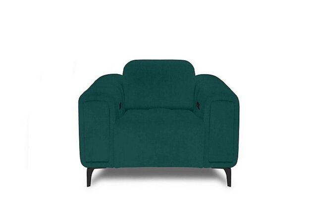 Elphaba Fabric Recliner Chair with Power Recliner with Storage Arms - Opulence Teal