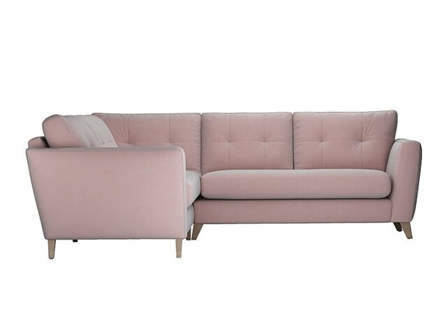 The Lounge Co. - Hermione Fabric Corner Sofa - Cotton Candy