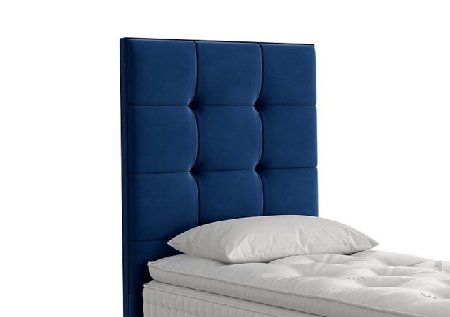 Vispring - Langdon Floor Standing Headboard - Single - Plush Royal