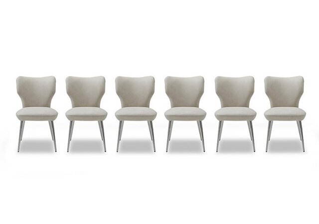 Elegante Set of 6 Dining Chairs