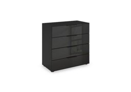 Rauch - Haven 80cm 4 Drawer Décor Chest with Glass Front