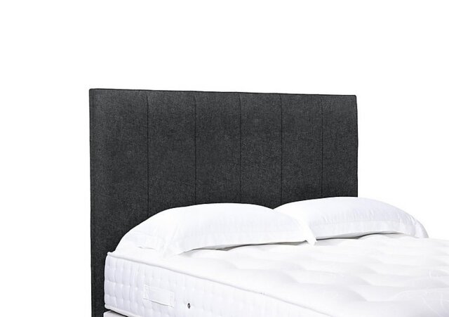 Artisan Collection Heyman High Floor Standing Headboard - Double - Tweed Charcoal