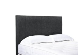 Artisan Collection Heyman High Floor Standing Headboard - Double - Tweed Charcoal