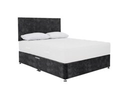 Sleep Cool Divan Set with 2 Drawers - Super King - Lace Domino