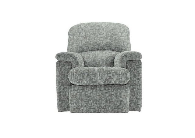 G Plan - Chloe Small Fabric Manual Recliner Armchair - Remco Duck Egg