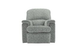 G Plan - Chloe Small Fabric Manual Recliner Armchair - Remco Duck Egg