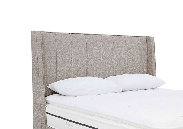 Sleepeezee - Davos Floor Standing Headboard - Small Double - Tweed Stone