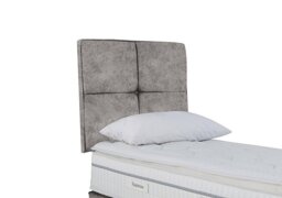 Sleepeezee - Dalmore Strutted Headboard - Single - Daytona Silver
