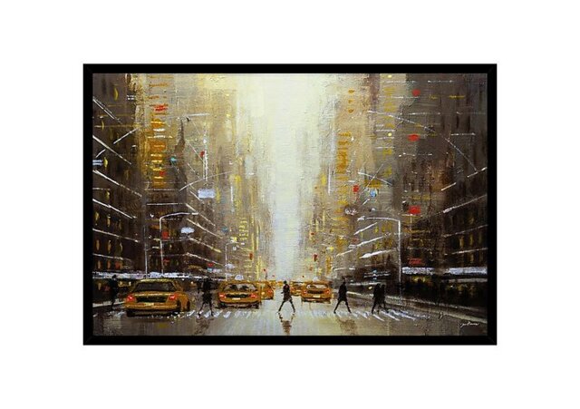 Golden Hour in the City Framed Picture