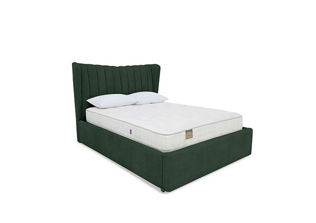Highgrove - Bourne Ottoman Bed Frame - Small Double - Plush Emerald