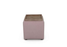 The Lounge Co. - Bronwyn Storage Cube Tray Stool - Cotton Candy Wot