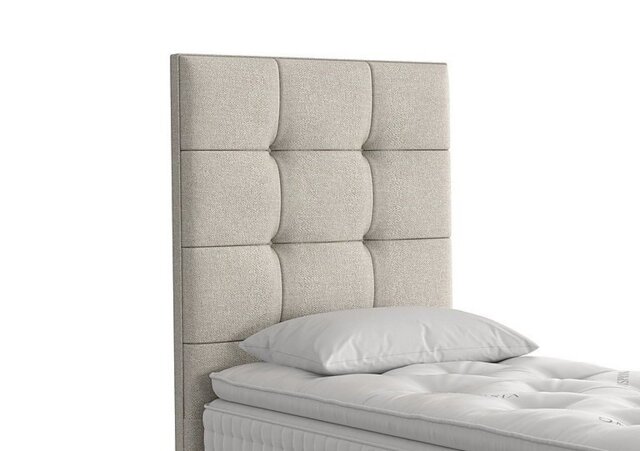 Vispring - Langdon Floor Standing Headboard - Single - Boucle Stone