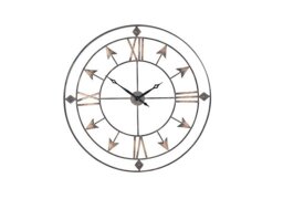 Large Antique Grey & Gold Wall Clock