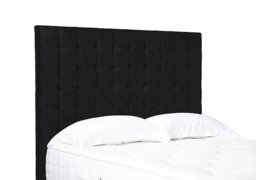 Artisan Collection Dot High Floor Standing Headboard - Small Double - Plush Ebony