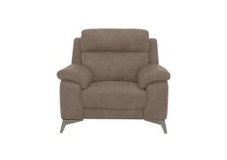 Missouri Fabric Power Recliner Armchair - Silver
