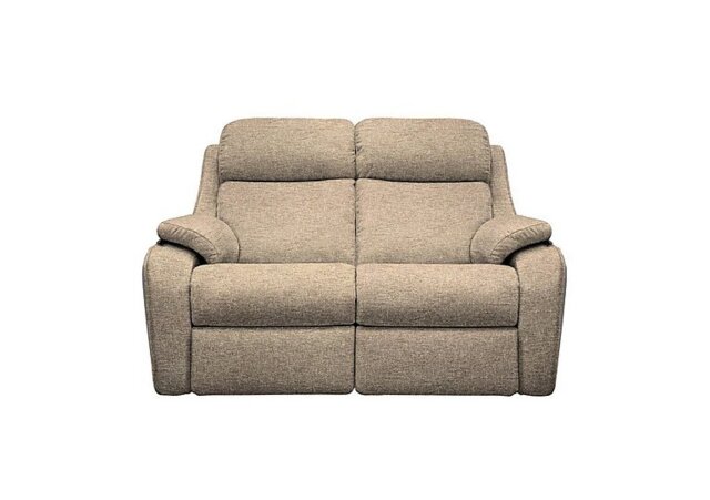 Kingsbury 2 Seater Fabric Manual Recliner Sofa - Dapple Sparrow
