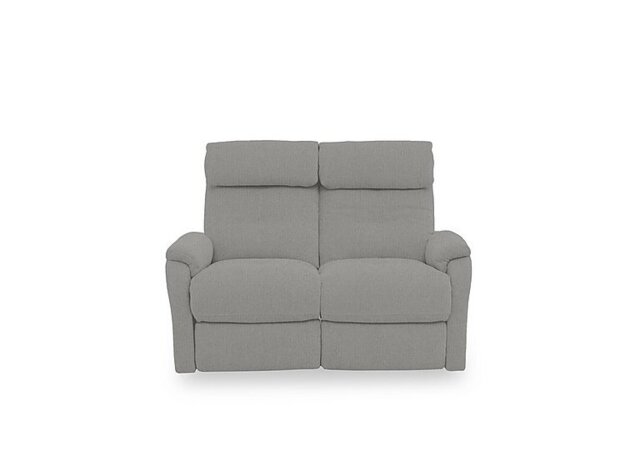Compact Collection Titch Fabric 2 Seater Power Recliner Sofa - Silver Grey