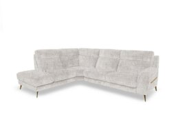 Eclipse Fabric Left Hand Facing Corner Sofa with Chaise End Storage