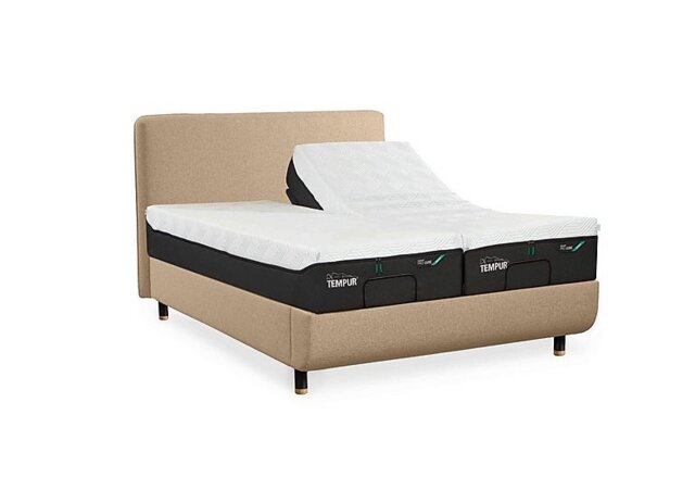 TEMPUR - Arc Adjustable Disc Bed Frame with Form Headboard - King Size