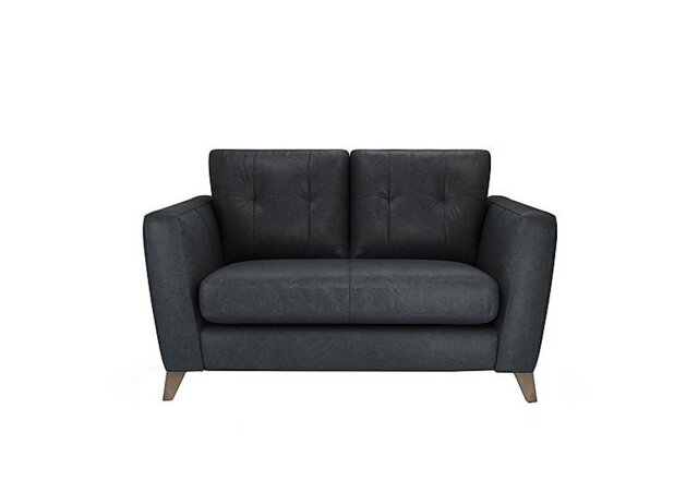 The Lounge Co. - Hermione 2 Seater Leather Sofa - Shadow