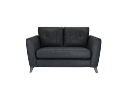 The Lounge Co. - Hermione 2 Seater Leather Sofa - Shadow