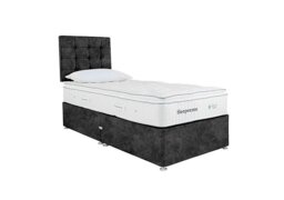 Sleepeezee - Natural Touch 2000 Pillowtop Divan Set with 2 Drawers - Single - Daytona Coal