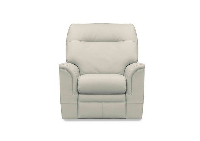 Parker Knoll - Hudson 23 Leather Power Recliner Chair with Power Headrest and Power Lumbar - Como Dove