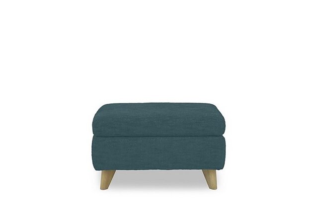 Malmo Fabric Coffee Table Storage Footstool - Peacock