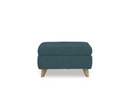 Malmo Fabric Coffee Table Storage Footstool - Peacock