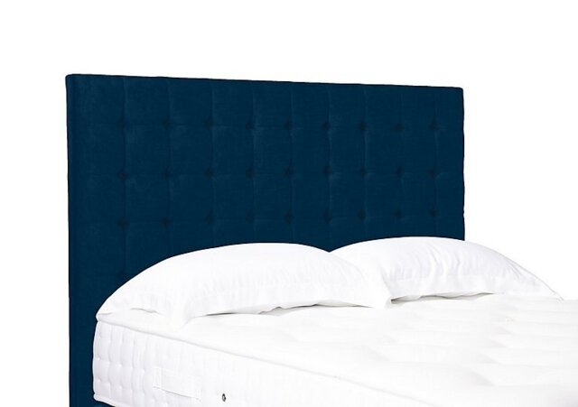 Artisan Collection Dot Medium Floor Standing Headboard - Double - Plush Pacific