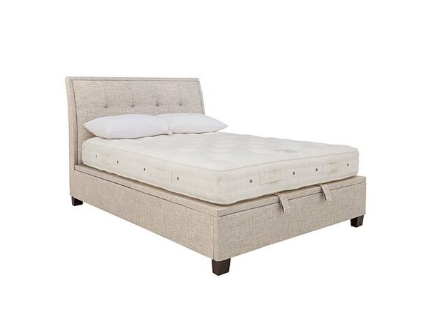 Miles Ottoman Bed Frame - Double - Oatmeal - Bedroom Furniture - In Time for Christmas