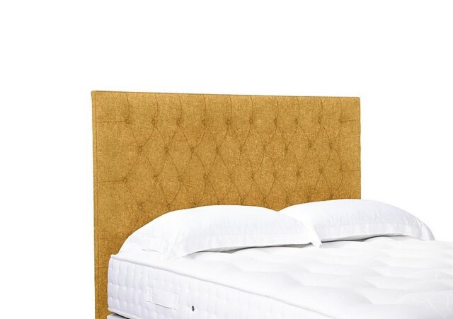 Artisan Collection Orton High Floor Standing Headboard - Single - Tweed Mustard