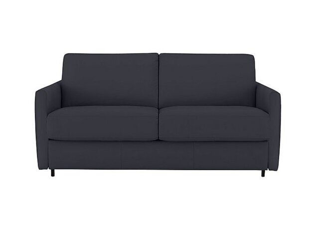 Nicoletti - Alcova 2.5 Seater Leather Sofa Bed with Slim Arms - Torello Blu