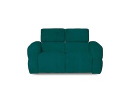 Cube Fabric 2 Seater Power Recliner Sofa with Power Headrests - Opulence Teal