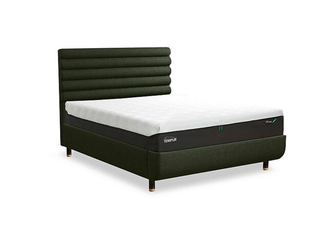 TEMPUR - Arc Disc Bed Frame with Vectra Headboard - Super King - Matt Black