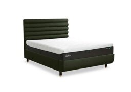TEMPUR - Arc Disc Bed Frame with Vectra Headboard - Super King - Matt Black