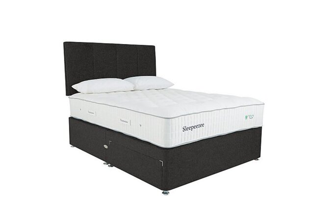 Sleepeezee - Natural Touch 3000 Divan Set - Small Double - Tweed Charcoal