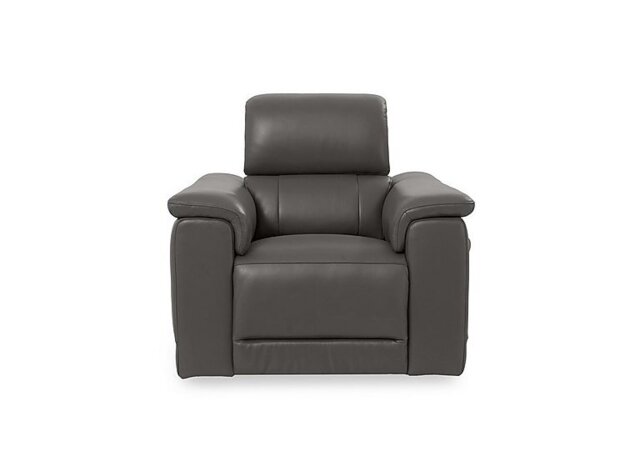 Genius Leather Power Recliner Chair with Power Headrest and Bluetooth Speakers