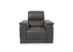 Genius Leather Power Recliner Chair with Power Headrest and Bluetooth Speakers