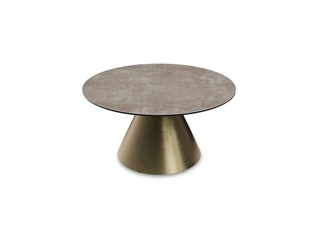 Akante - Amorim Round Coffee Table with Bronze Base