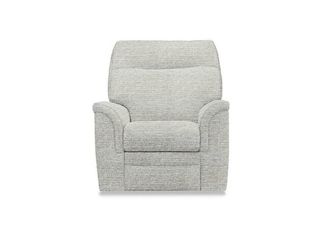 Parker Knoll - Hudson 23 Fabric Power Recliner Chair with Power Headrest and Power Lumbar - Caledonian Silver