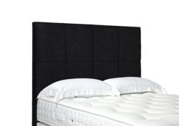 Artisan Collection Titan High Floor Standing Headboard - Small Double - Plush Ebony