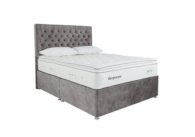 Sleepeezee - Natural Touch 3000 Pillowtop Divan Set - Small Double - Dapple Silver