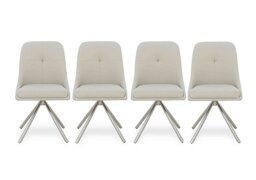 Avorio Set of 4 Swivel Dining Chairs