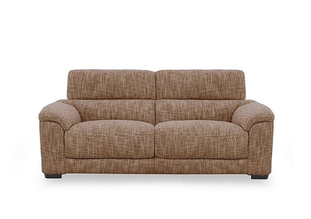 Nova Fabric 3 Seater Sofa - Light Brown